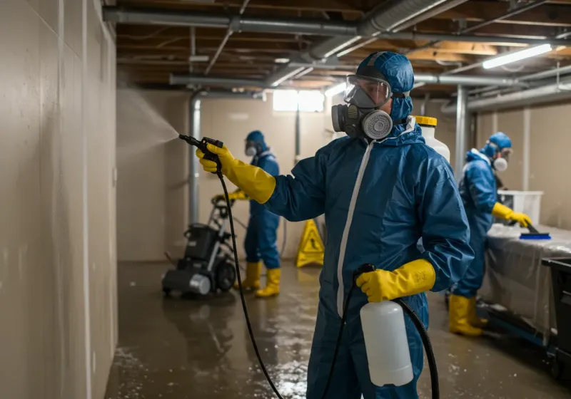 Basement Sanitization and Antimicrobial Treatment process in Plymouth County, MA